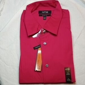 Apt. 9 Men's Vibrant Pink Dress Shirt